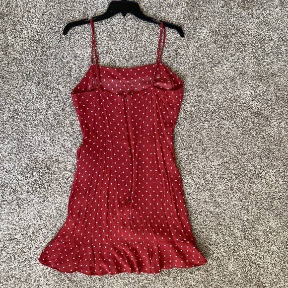 Abercrombie & Fitch size Medium Red Wrap Dress - Picture 2 of 2